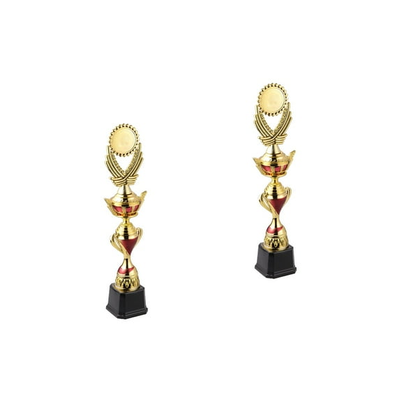 2 PCS Gold Award Trophy Personalized Creative Durable Student
