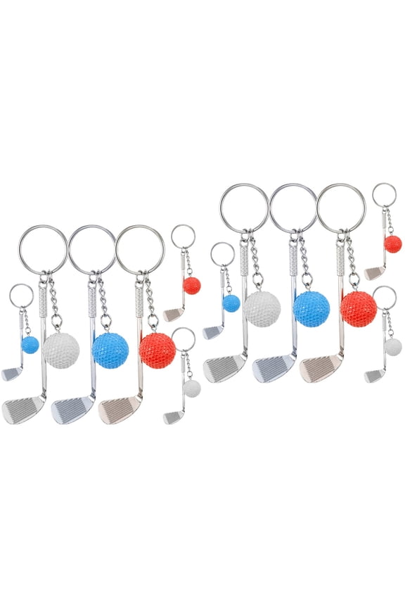ORDDIART 12-Pack Golf Keychains Plastic Sports Accessories for Golf Daily Use 3.14x0.98x0.20in and Lightweight