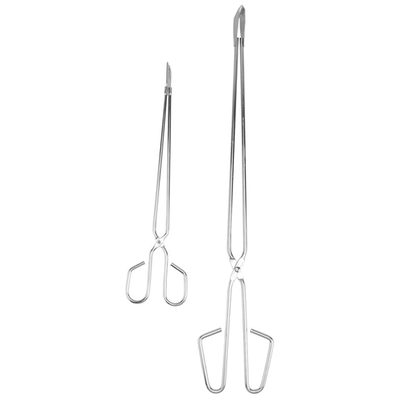 2 PCS Grilling Accessories Fire Tong Barbecue Tong BBQ Carbon Clip Heavy Barbecue Steel