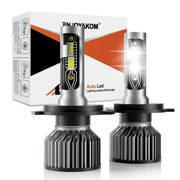 2 PCS H4 LED Headlight Bulbs For Hyundai Elantra 1999 2000 2011 12000 Lumens 6000K White 9003/HB2/H4 LED High Low Beam Bulbs Kit