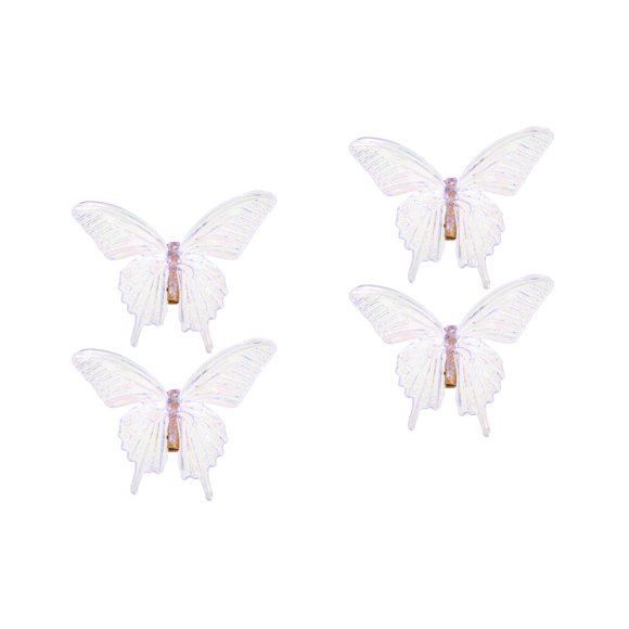 2 PCS Hair Accessories for Women Transparent Large Butterfly Clip
