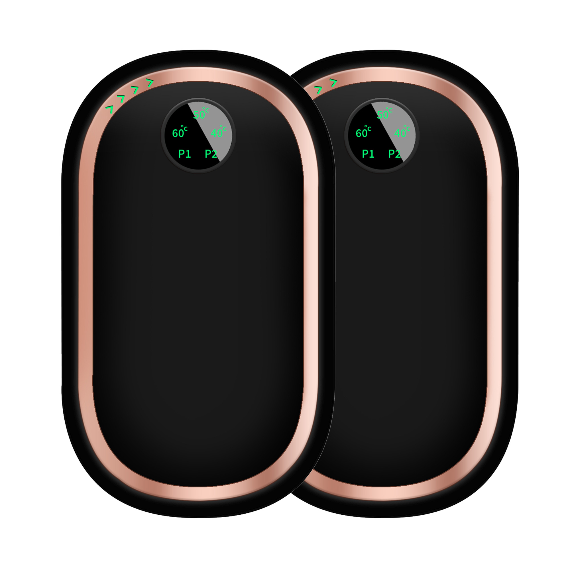 2 PCS Hand Warmers and Power Bank 10000mAH,2 in 1 Rechargeable Sunset