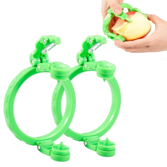 2 PCS Handheld Peeler For Apples Pear, New Fruit Peeler,Foldable Manual Rotating Apples Pear Peeler for Peaches,Onions,Vegetables