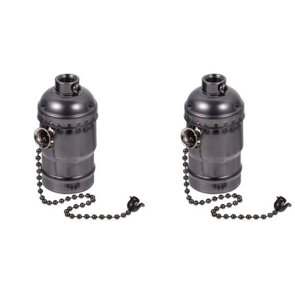 2 PCS Handles Toggle Zipper Switch Sturdy Light Fixture Retro Lamp Holder