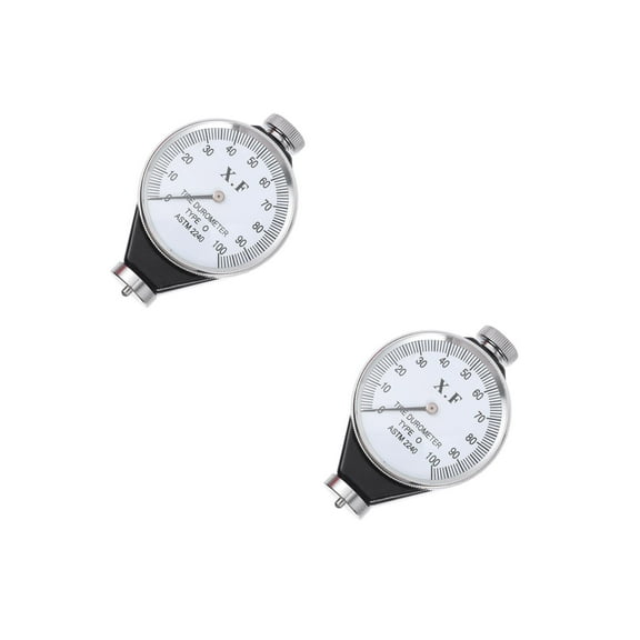 2 PCS Hardness Tester Kit Large Dial Display Low-hardness Material