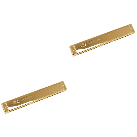 SOPOTUTU Musical Instrument Harmonica, Golden, Sweet and Accurate e