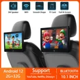 thumbnail image 1 of (2 PCS) Headrest Monitor 10.1" 2G+32G IPS Display Android Tablet Touch Screen For Car Rear Seat Player Youtube Online Video Music FM Bluetooth, 1 of 7
