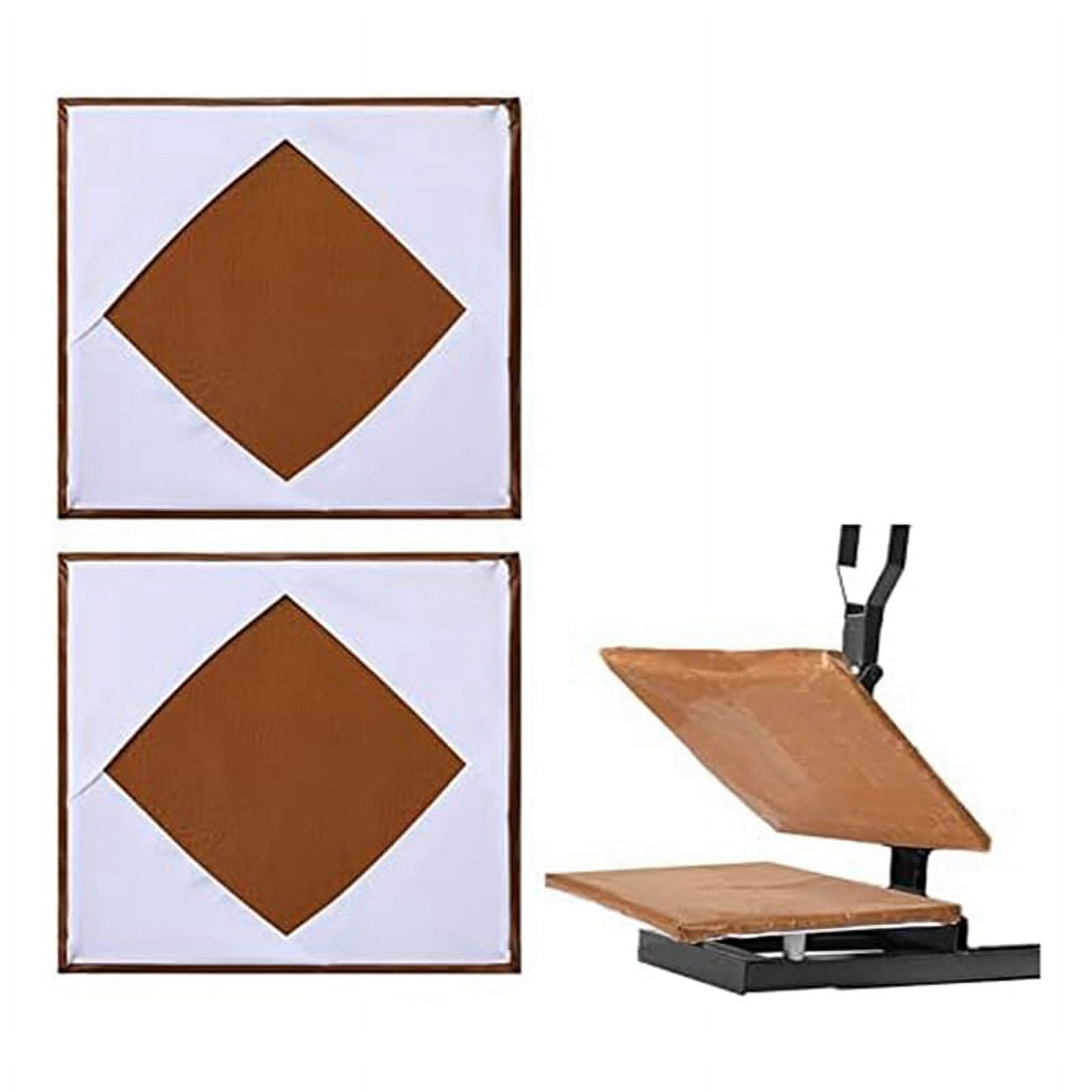 2 PCS Heat Platen Wrap Cover, Heat Protector for Protecting Sublimation Heat Pressing Machine A White