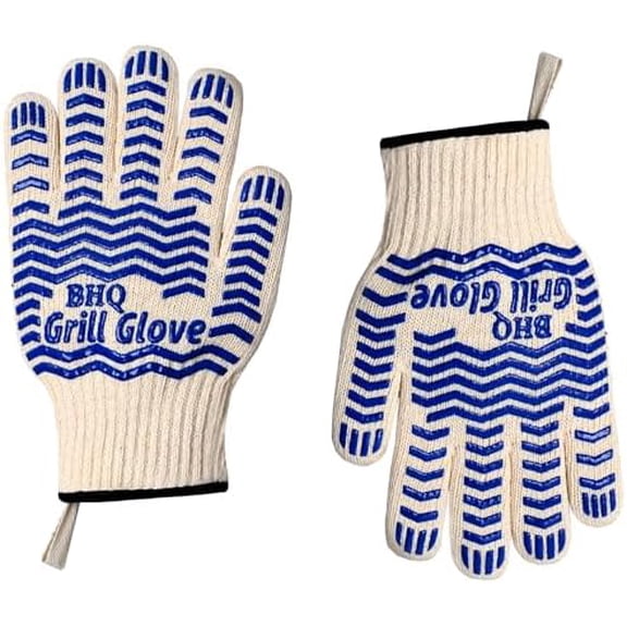 2 PCS Heat Resistant Oven Gloves - BBQ Gloves Grill Heat Resistant Cooking Gloves Fireproof Oven Gloves for Cooking, Non-Slip Fire Gloves for Grilling, Barbecue, Baking, Frying Oven Welding Gloves