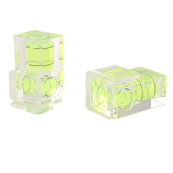 2 PCS Hot Shoe Bubble Level Camera Two Spirit Level for Digital and Film Camera