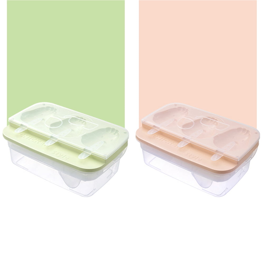 2 PCS Ice Nugget Tray Popsicles Molds Packs Maker Mould Cube Silicone