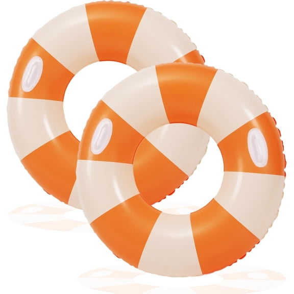 2 PCS Inflatable Pool Floats for Swimming Pool Party Lake Beach Adults - Floaties Pool Tubes Swim Rings Tubes Floaties for Beach Pool Party Decorations