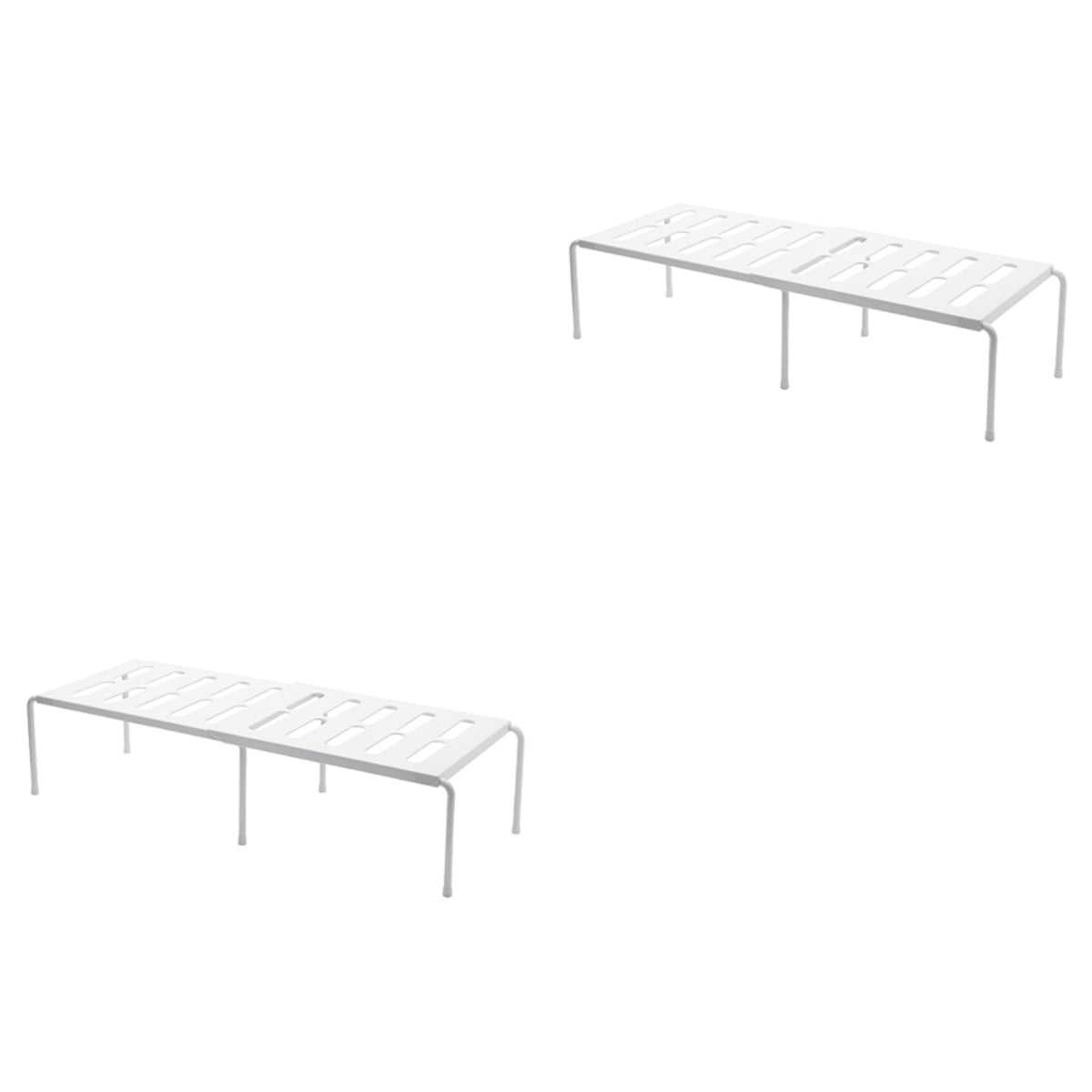 2 PCS Integrated Shoe Shelving Cluttered Rack Solution - Walmart.com