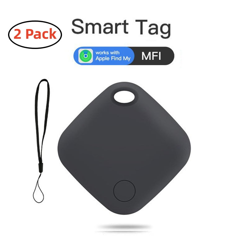 2 PCS Key Finder Bluetooth Luggage Tracker tag Locator Works with Apple