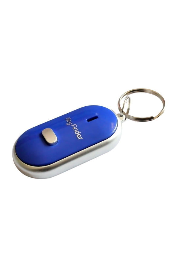 2 PCS Key Finder Locator Find Lost Keys Chain Keychain Whistle Sound Control Whistle Key Finder With Light ,Easy to Operate