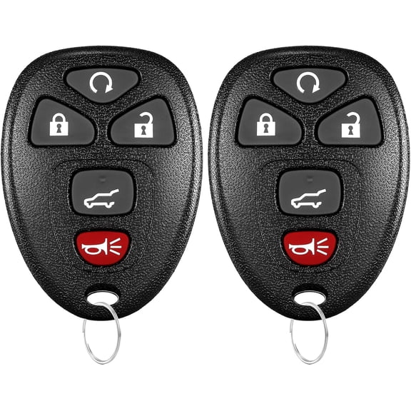 2 PCS Key Fob Replacement Fits for Chevy Traverse 2007-2016 Tahoe Suburban 2007-2014 Yukon XL 2007-2013 Acadia 2007-2016 Buick Enclave 2007-2017 Cadillac Escalade 2007-2010 Keyless Entry Remote