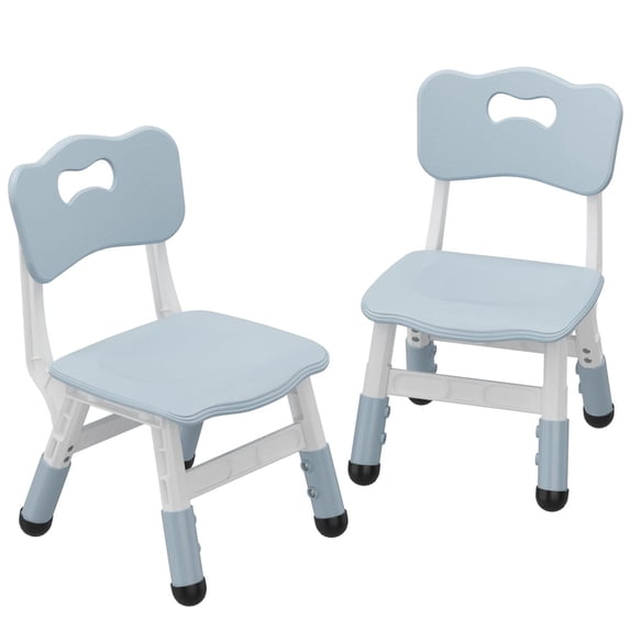 2 PCS Kids Chairs ,3 Level Height Adjustable 180 LBS Kid Chair, Plastic Toddler Chairs for Children Boys Girls Age 2-6, Suitable for Home Family Classroom Nursery