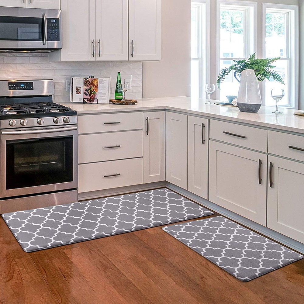 Beverly Rug Non Slip Washable Kitchen Rugs and Mats 2 Piece Set, 48x20 +  30x20 - On Sale - Bed Bath & Beyond - 34853501