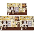 thumbnail image 1 of 2 PCS Kitchen Rugs, Cushioned Anti-Fatigue Kitchen Rugs, Waterproof Non-Slip Kitchen Mats, Washable Coffee Kitchen Mats for Floor Kitchen Laundry Office (17.3"x29"+17.3"x47"), 1 of 5