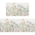 thumbnail image 1 of 2 PCS Kitchen Rugs and Mats, Floral Cushioned Anti-Fatigue Kitchen Rugs, Waterproof Non-Slip Washable Flowers Kitchen Mats for Kitchen Floor Laundry Office (17.3"x30"+17.3"x47"), 1 of 6