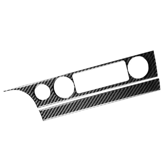 2 PCS LHD Carbon Fiber Car Interior Air Condition Switch Panel Frame Trim For Honda Civic 8th Gen 2006-2011