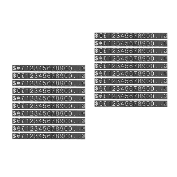 2 PCS Labels That Stand Price Tag Number Tags Shopping