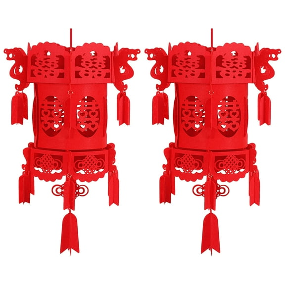 2 PCS Large Chinese Style Festive Decorations for Year-End Celebration and Holiday Decor