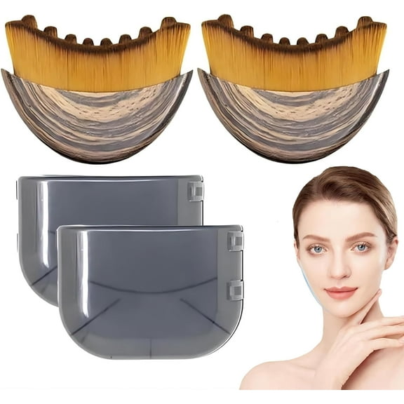 2 PCS Lymphatic Contour Face Brush, Lymphatic Drainage Massager, Ergonomic Face Beauty ToolDesigned to Fit The Skin Precisely and Relieve Fatigue for All Skin Types for Women