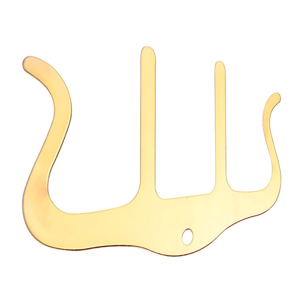 2 PCS M Type Score Holder Metal Page Portable Traveling Music Stand Book Accessories Rack Golden