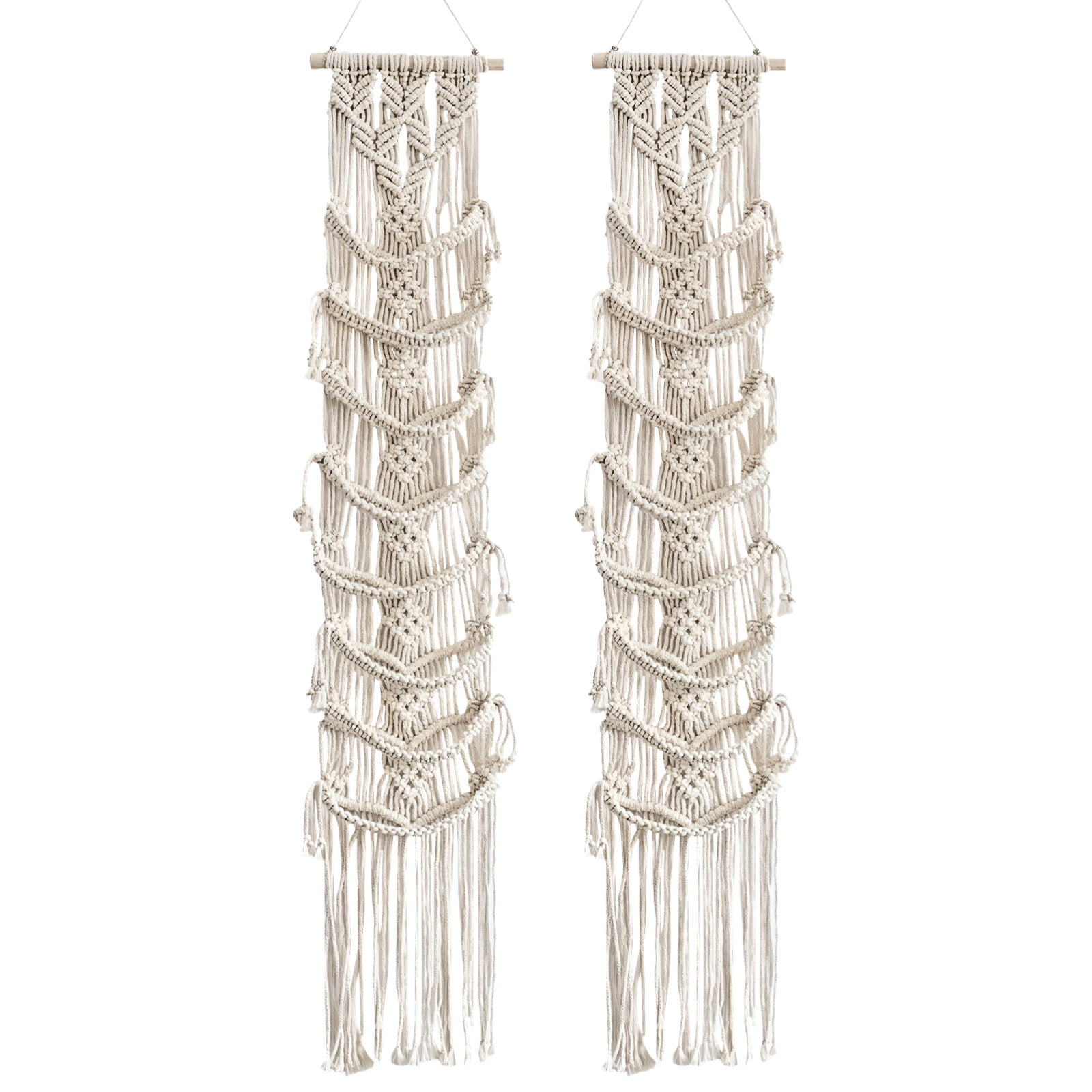 2 PCS Macrame Cap Hanger, Hanging Macrame Hat Rack, Wall Baseball Cap ...