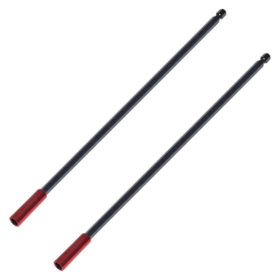 2 PCS Magnetic Drill Bit Extension Holder, 300mm 12inch Long, 1/4 Inch Quick-Change Hex Shank