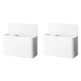 thumbnail image 1 of 2 PCS Magnetic Pen Holder for Refrigerator, Dry Erase Marker Holder for Whiteboard，Magnet Locker Organizer Accessories, Pencil Cup, Pen Caddy(White), 1 of 5