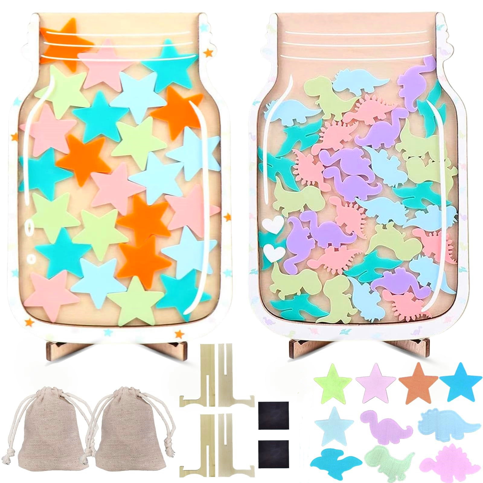 2 PCS Magnetic Reward Jar, Classroom Reward Jar for Kids, Personalized ...