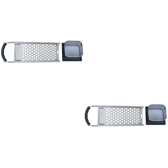 2 PCS Manual Pasta Machine Hand Squeegee Butter Potato Scraper Stainless Steel Tool Vegetable