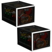 2-PCS Medicine Lock Box with Code, Medical Storage Organizers for Home Safety, Fridge Food, Snacks, and Phone, Black