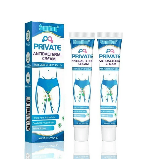 2 PCS Men Private Areas Anti Itch Cream Mild & Nonirritant Relieve