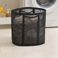 thumbnail image 1 of 2 PCS Mesh Laundry Bags with Handles,Foldable Wall-Mounted Laundry Basket,Collapsible Breathable Household Mesh Hamper,Portable Space-Saving Tote Bag for Laundry Bedroom Bathroom Dorm Travel, 1 of 7