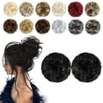 thumbnail image 1 of 2 PCS Messy Bun Hair Piece Wavy Curly Hair Bun Scrunchies Extensions Synthetic Chignon Thick Updo Hairpieces for Women Girls, 1 of 8