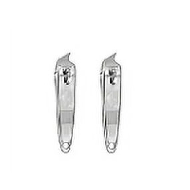 2 PCS Metal Slanted Edge Nail Cutting Clippers Pedicure Manicure Tool