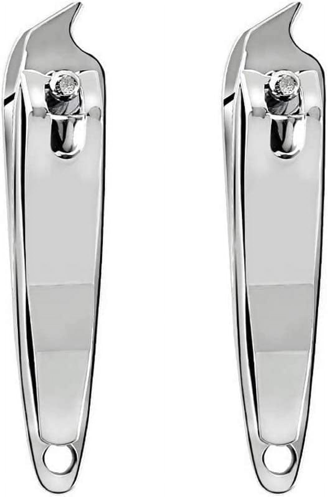 2 PCS Metal Slanted Edge Nail Cutting Clippers Pedicure Manicure Tool Tip Cuticle Clipper Cutter
