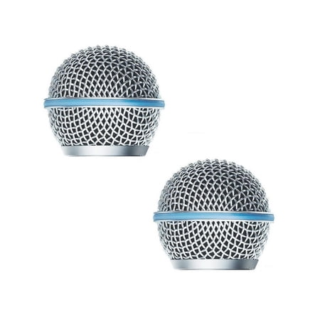 2 PCS Microphone Replacement Ball Head Grille For Shure BETA 58A ,BETA 58 Microphones