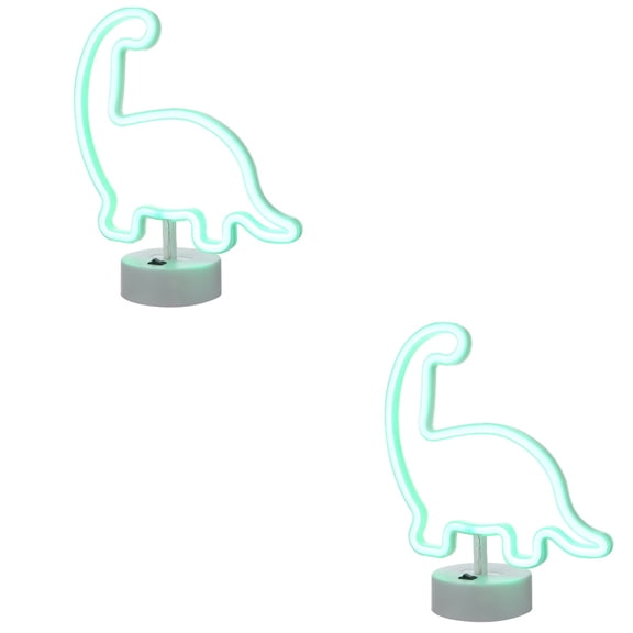 2 PCS Mini Table Lamp Cool Dinosaur Backboard Light Creative