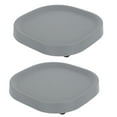 thumbnail image 1 of TEHAUX Flowerpot Trays Plastic Grey 2Pcs 11.2X11.2X1.8in For Garden Use, 1 of 6