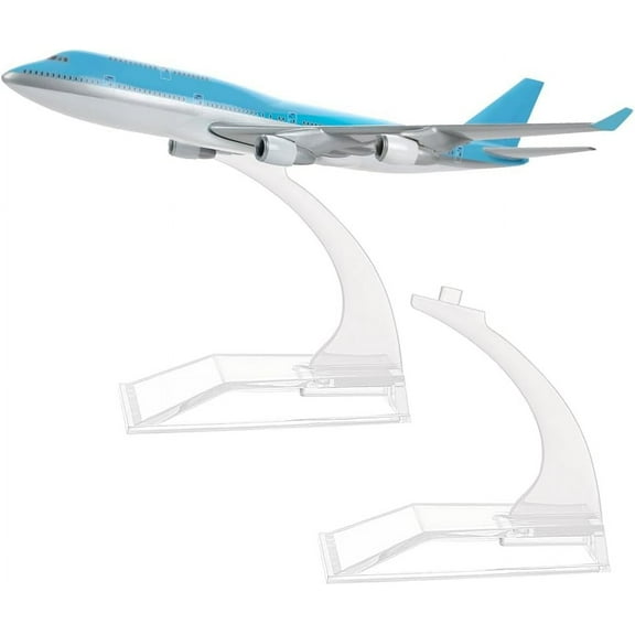2 PCS Model Plane Display Stand for Displaying for 5.5~6.3inch Airplane Models 2.0x2.5x2.6inches Clear Plastic Aircraft Display Holder without Airplane ModelClear