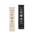 thumbnail image 1 of 2 PCS Moon Phase Tapestry Floral Tapestries Starry Sky Tapestry Boho Tapestry Wall Hanging for Room (Beige+Black, 12.8 x 51.2 inches), 1 of 8