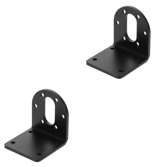2 Pack Motor Fixed Stand Geared Mounting Bracket for Driveshaft, Black, Replacement Support
