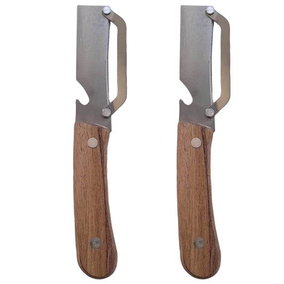 2 PCS Multi-Functional Vegetable Peeler Stainless Steel Blade with ...