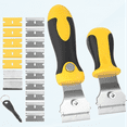 thumbnail image 2 of 2 Plastic Razor Scrapers + 20/100 Spare Blades – Sticker Removal Tool Kit 2 of 6