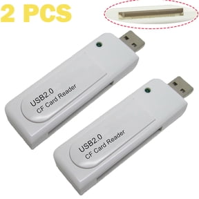 2 PCS New USB 2.0 Compact Flash CF Memory Card Reader White