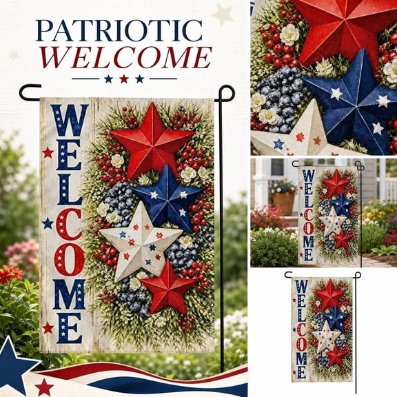2 PCS Outdoor American Flags - 100% Polyester Indestructible, Durable, Heavy-Duty Spun Polyester - 17.7x11.81Outdoor US Flags - American Flag Embroidered Stars